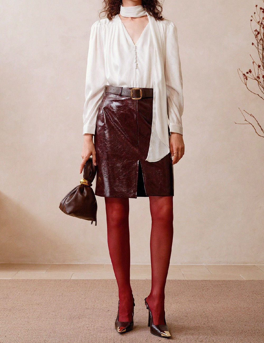 Fusta SHEIN, visiniu