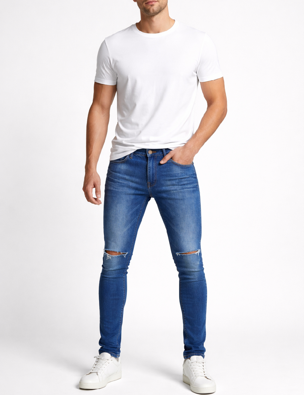 Blugi Pull&Bear, albastru