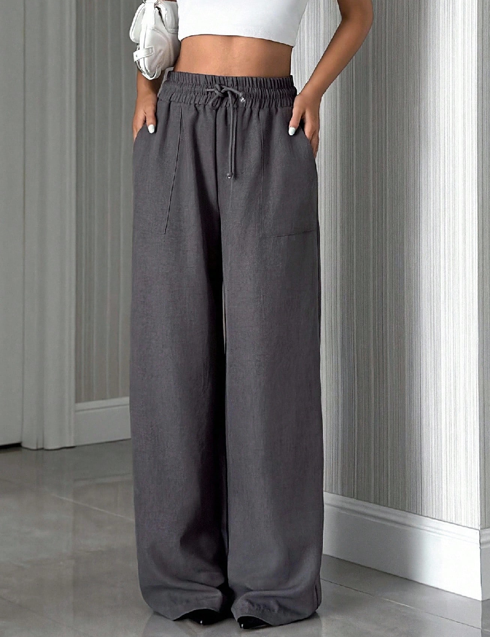 Pantaloni SHEIN, gri