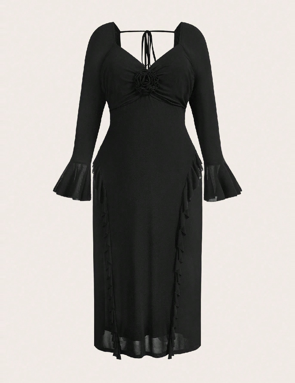 Rochie lunga SHEIN CURVE, negru