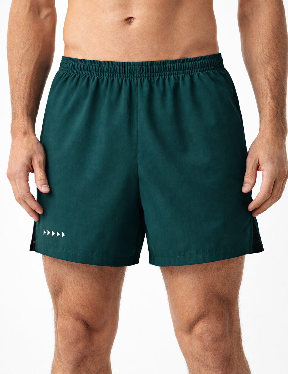 Short de baie Pull&Bear, verde inchis