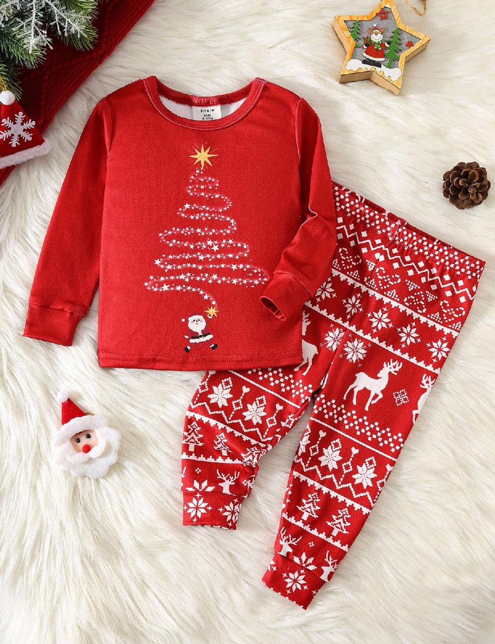 Compleu Shein Kids, rosu