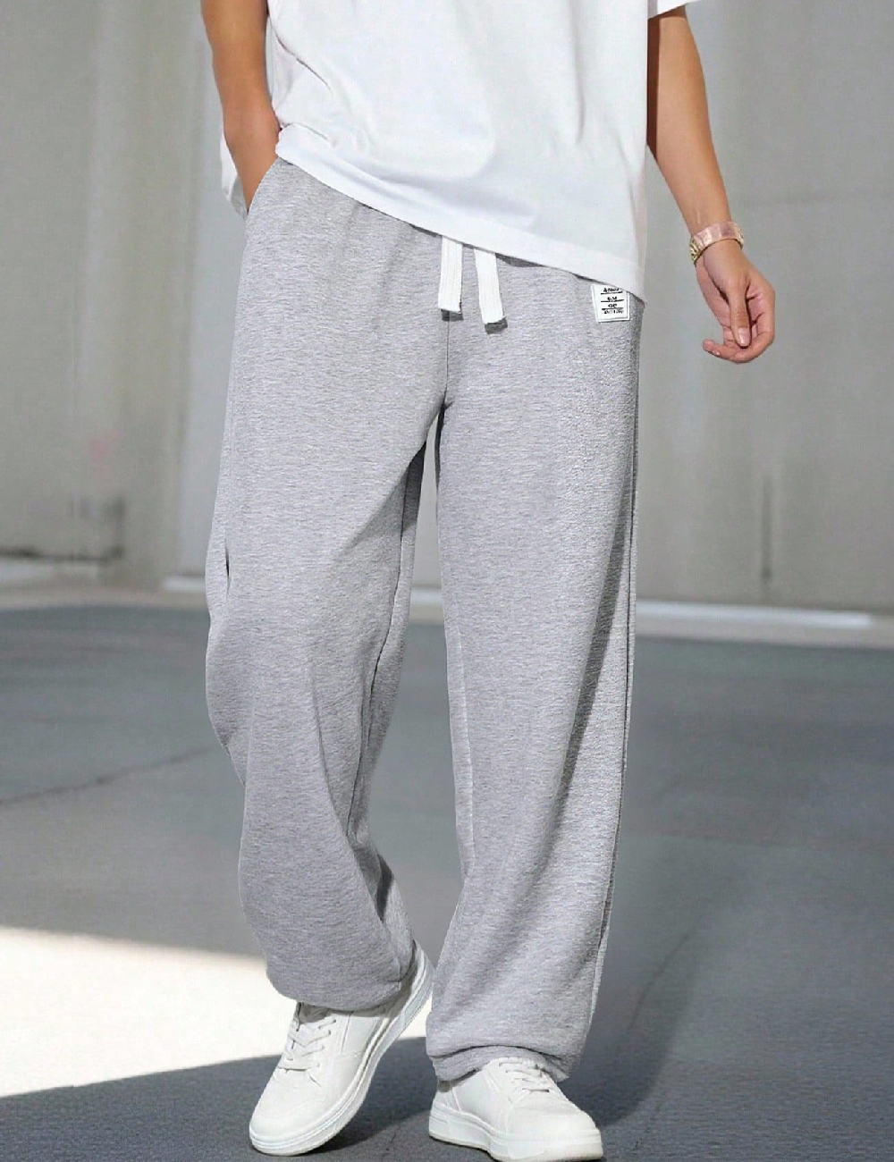 Pantaloni Shein Kids, gri