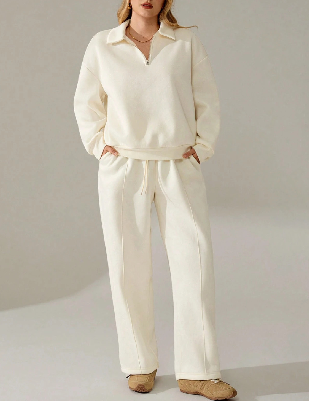 Compleu SHEIN CURVE, ecru