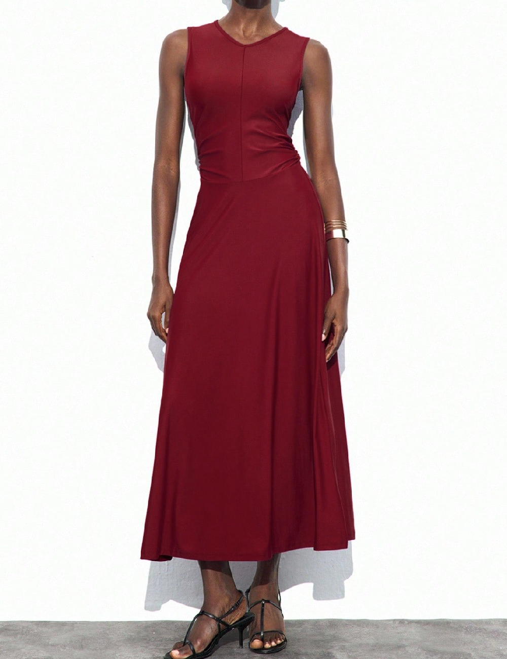 Rochie lunga SHEIN, grena