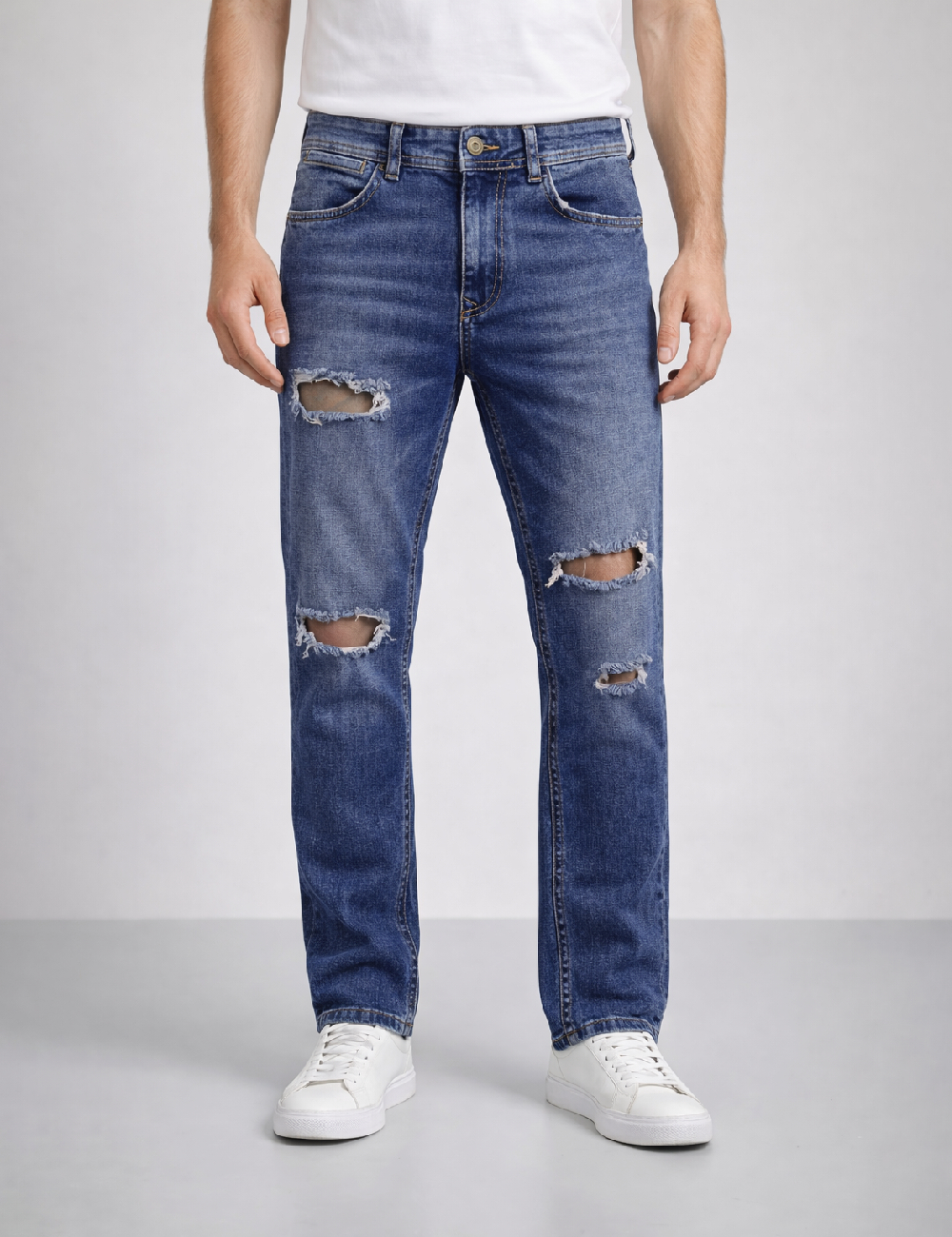 Blugi Bershka, albastru