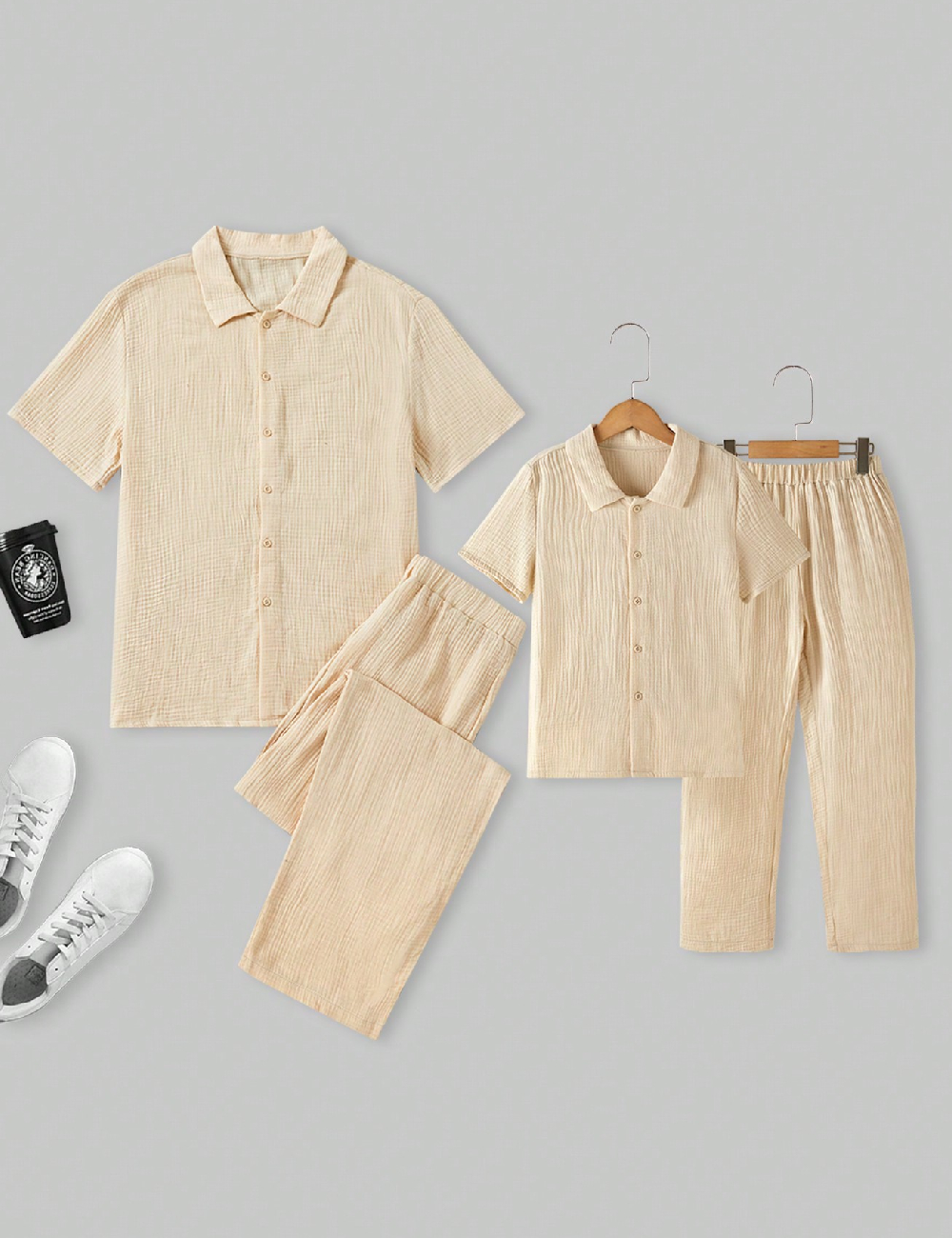 Compleu Shein Kids, crem