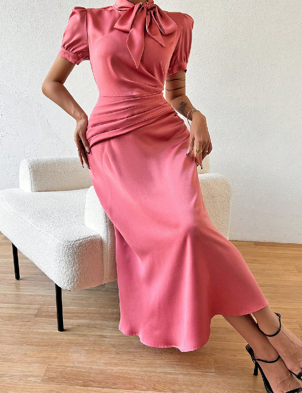 Rochie lunga SHEIN, roz