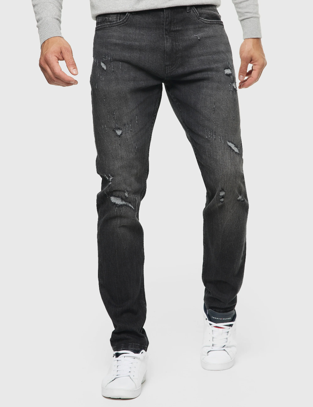 Blugi INDICODE, gri inchis