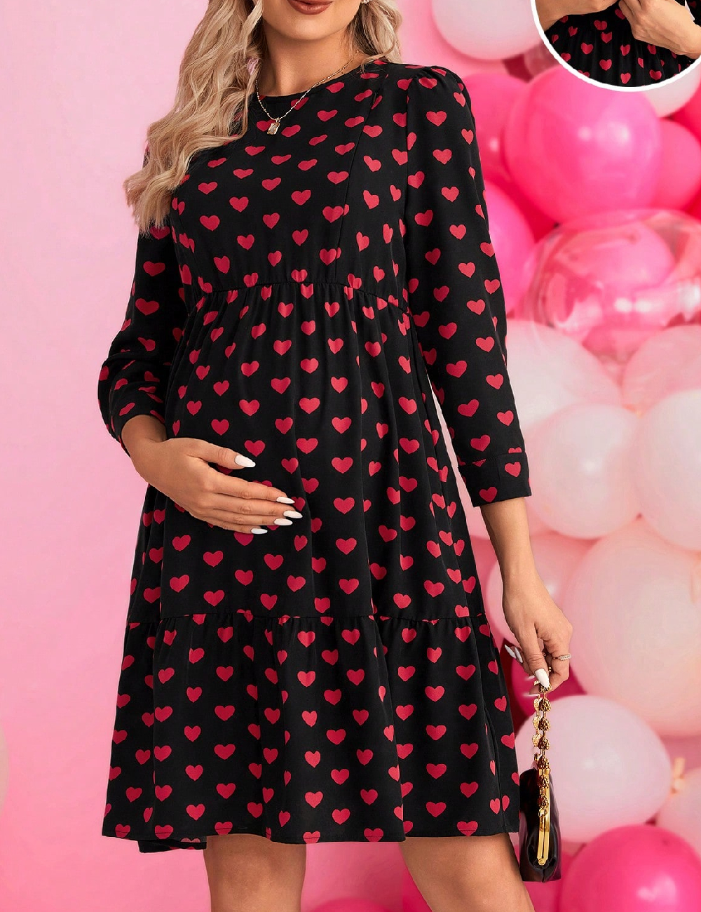 Rochie scurta SHEIN Maternity, negru