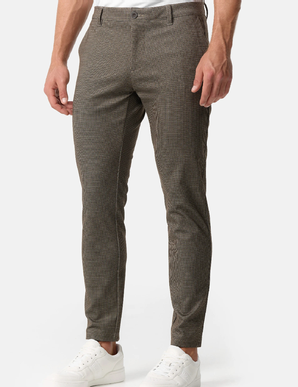 Pantaloni Jeff Urban Tailoring, maro