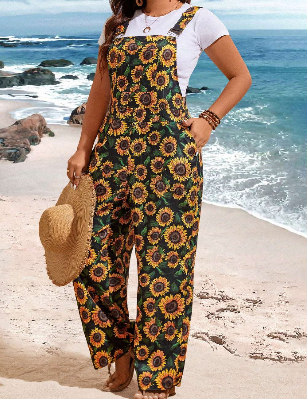 Salopeta SHEIN CURVE, mix culori