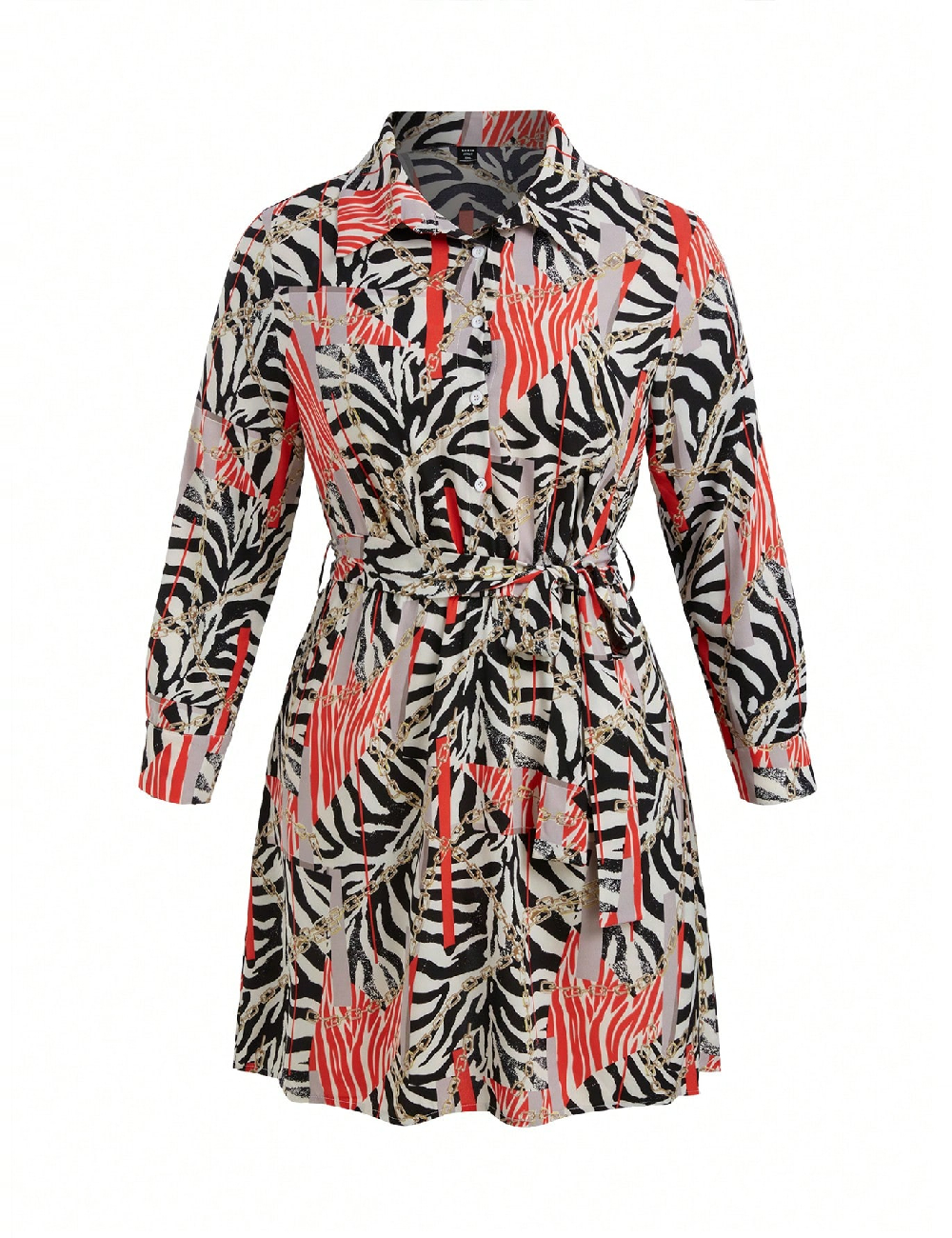 Rochie scurta SHEIN CURVE, mix culori