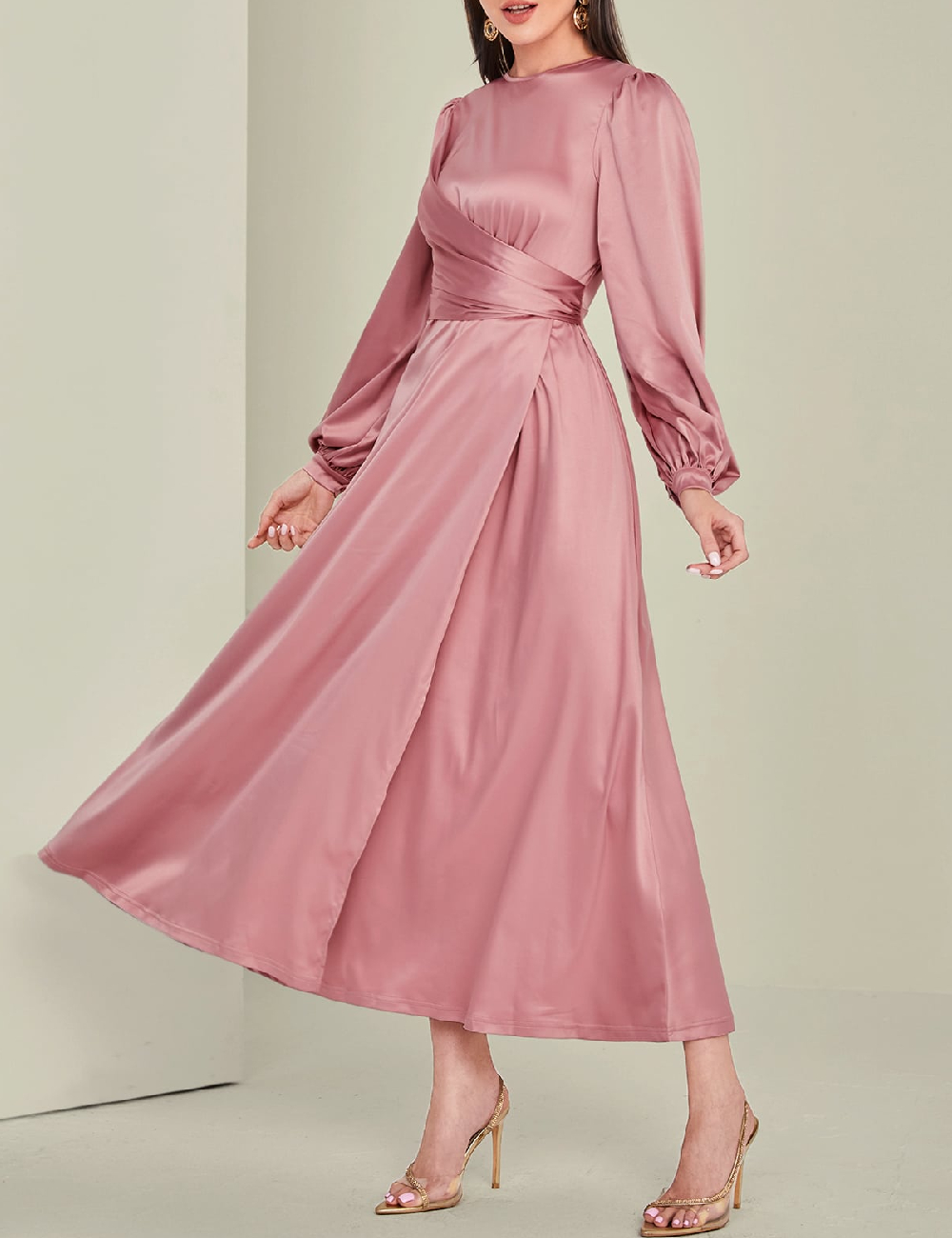 Rochie lunga SHEIN, roz