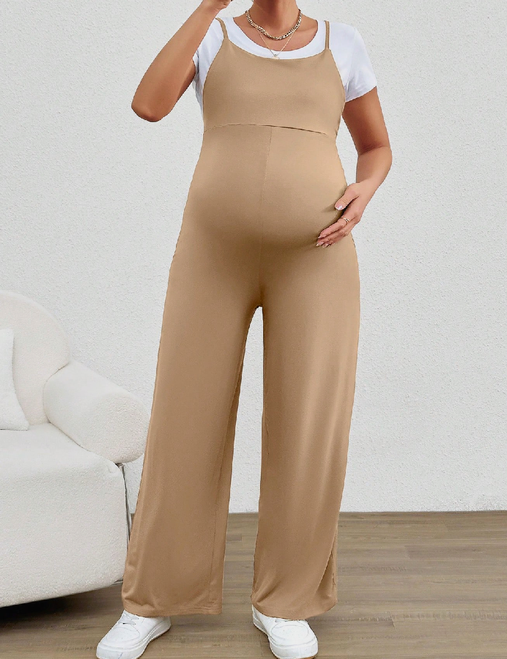 Salopeta SHEIN Maternity, maro