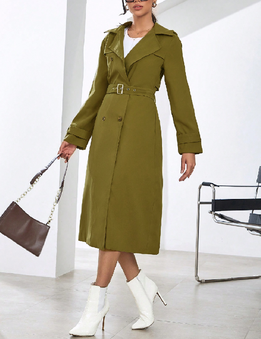 Palton Eilly Bazar, kaki