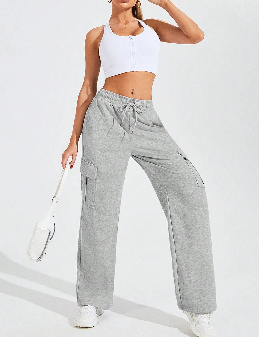 Pantaloni SHEIN, gri