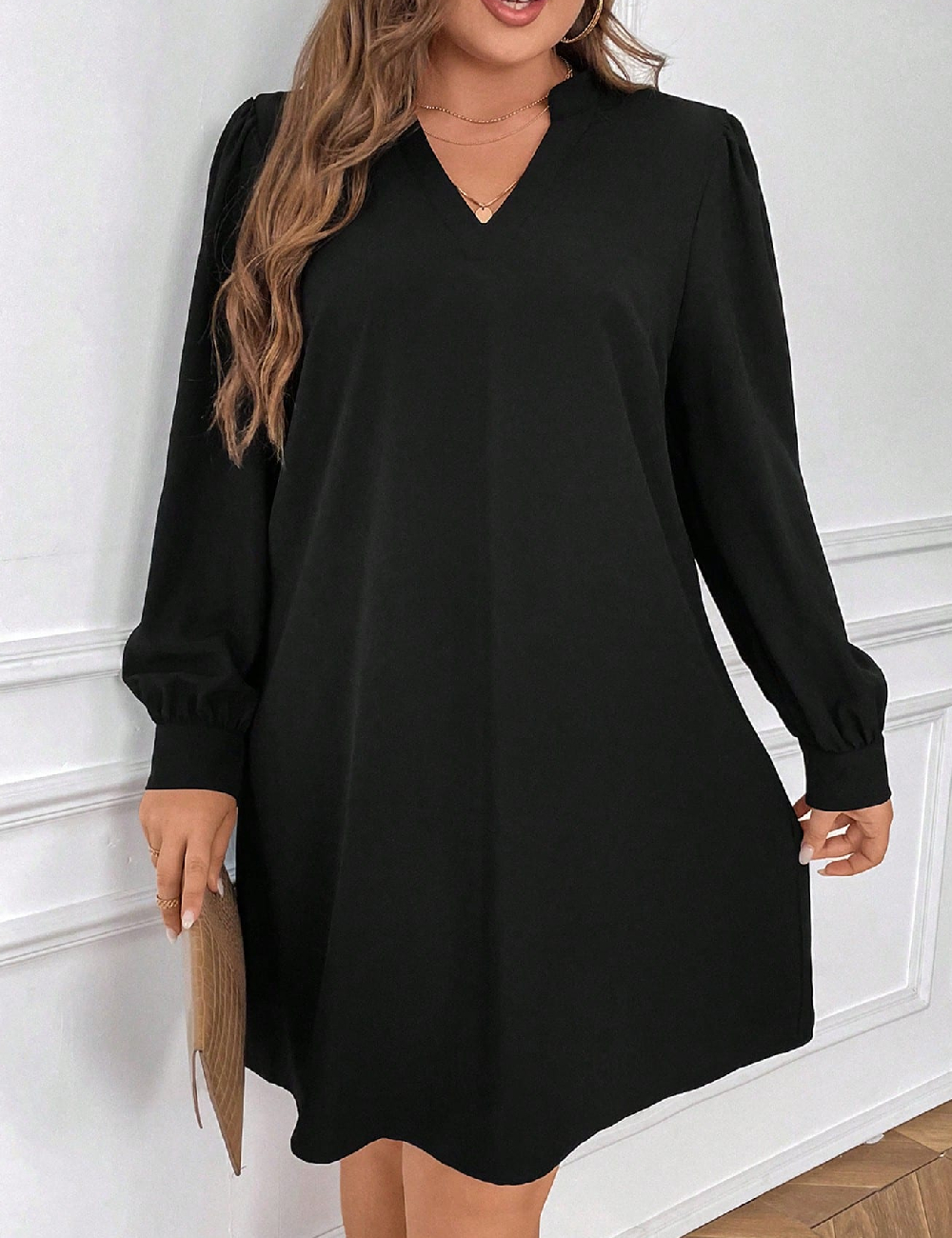 Rochie scurta SHEIN CURVE, negru