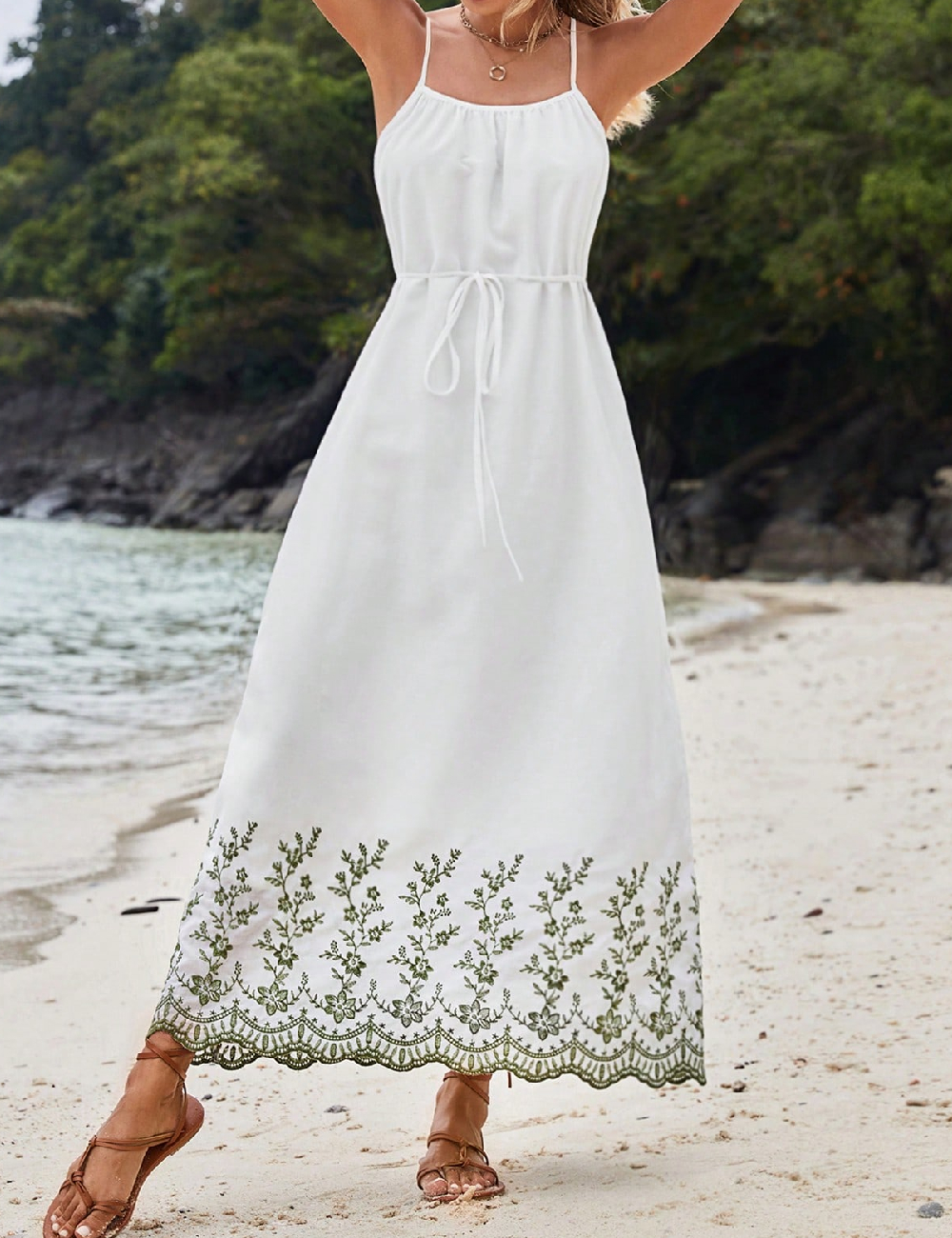 Rochie lunga SHEIN, alb