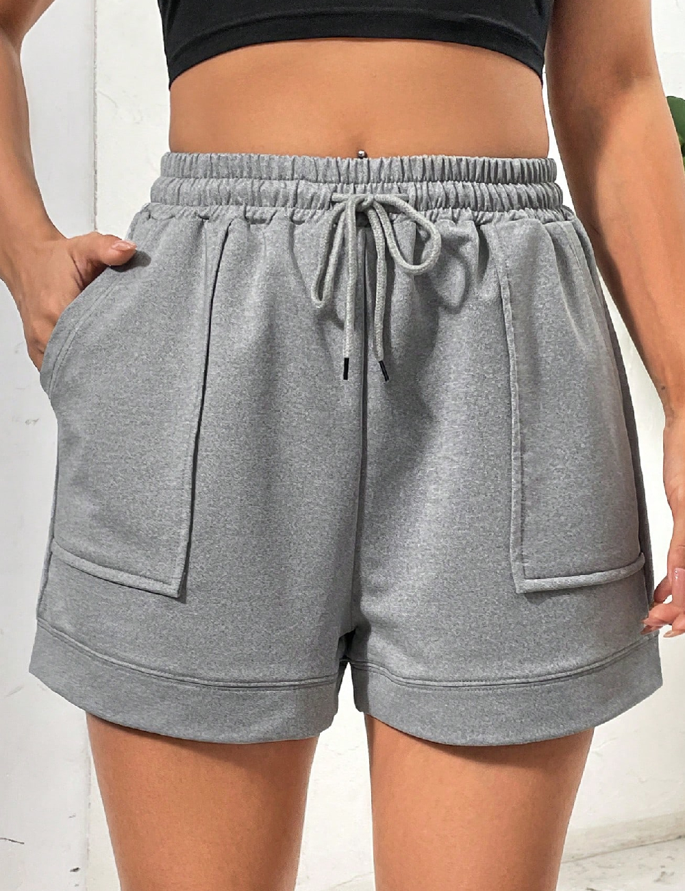 Pantaloni scurti SHEIN, gri