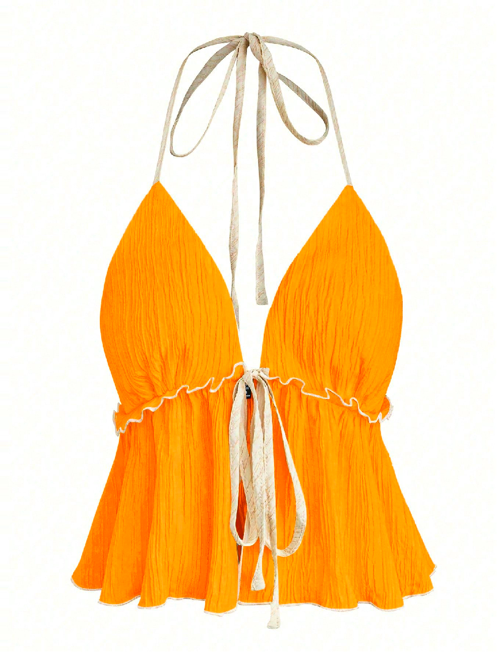 Top SHEIN CURVE, portocaliu