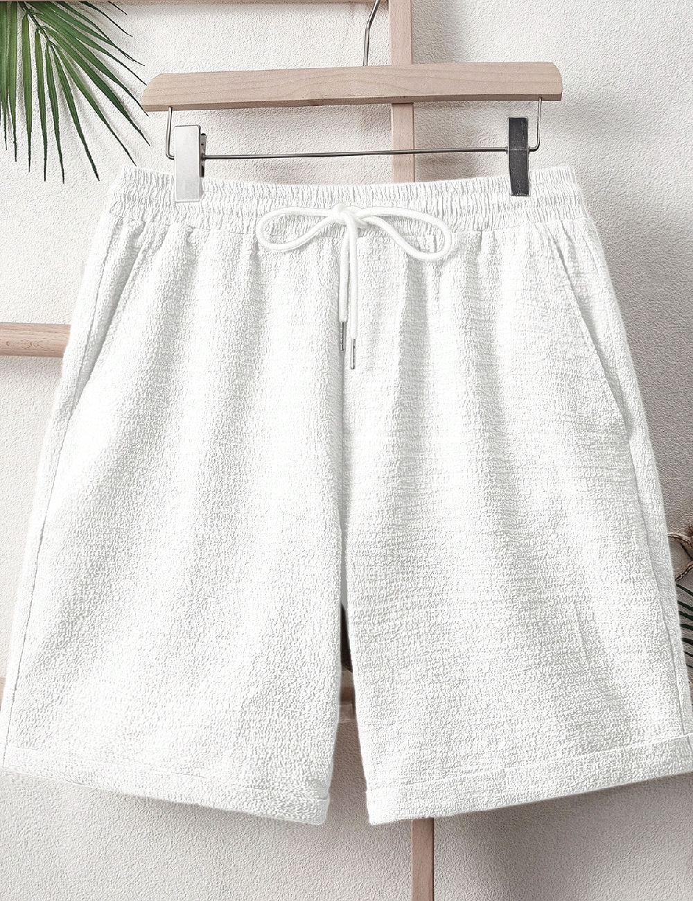 Pantaloni scurti SHEIN, alb