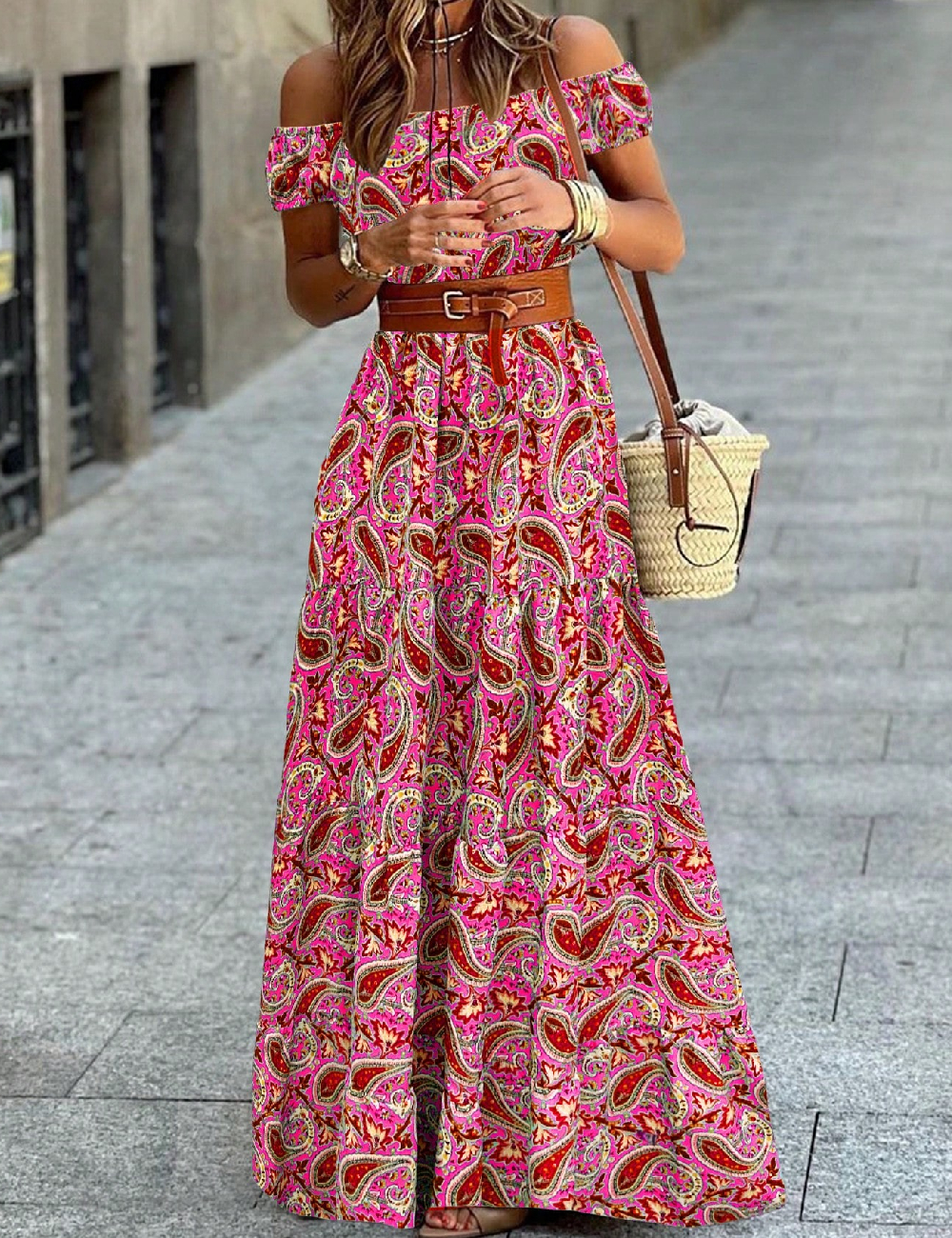 Rochie lunga SHEIN, mix culori