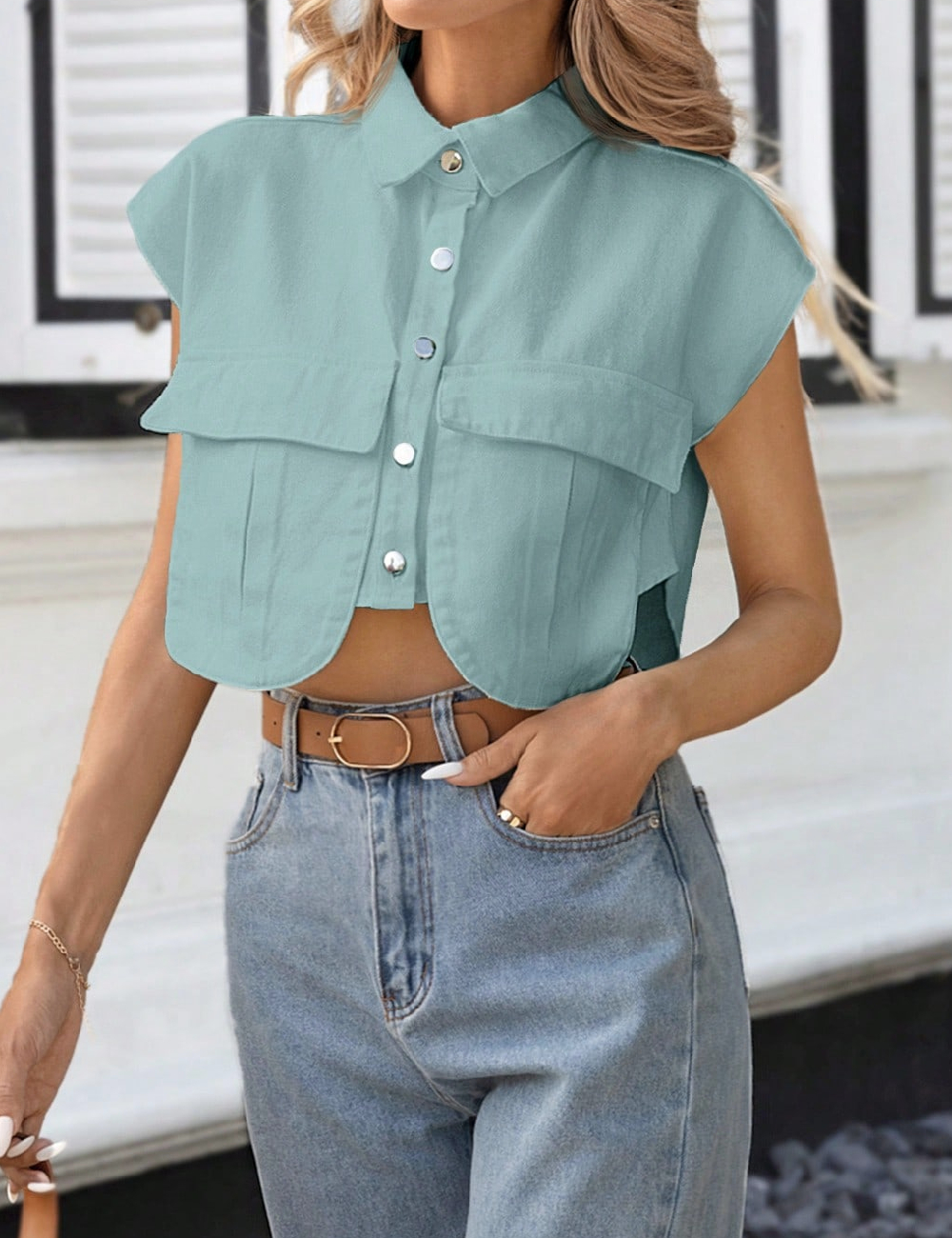 Vesta SHEIN, turcoaz