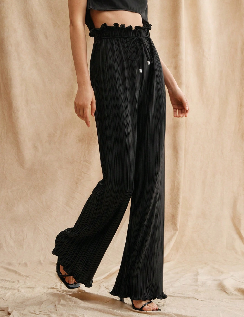 Pantaloni Anewsta, negru