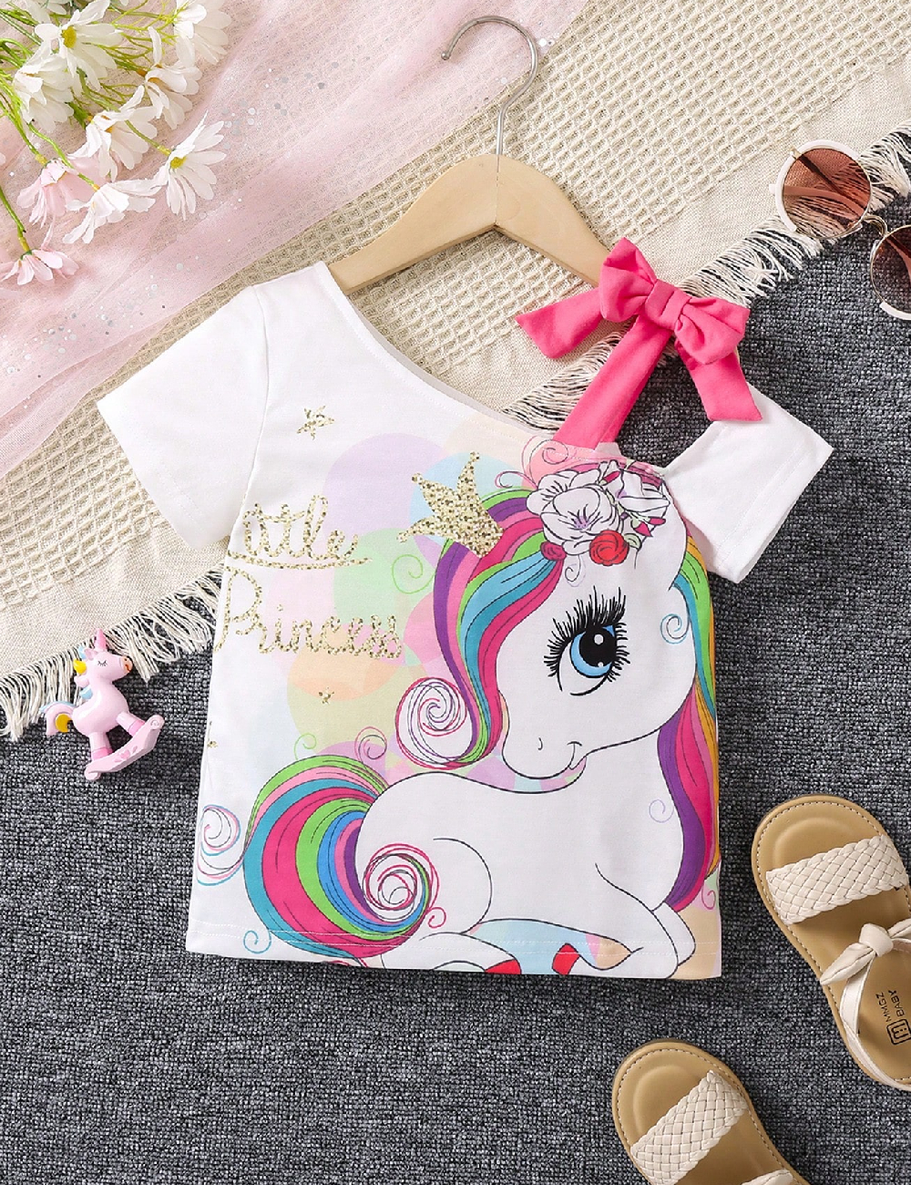 Bluza Shein Kids, alb