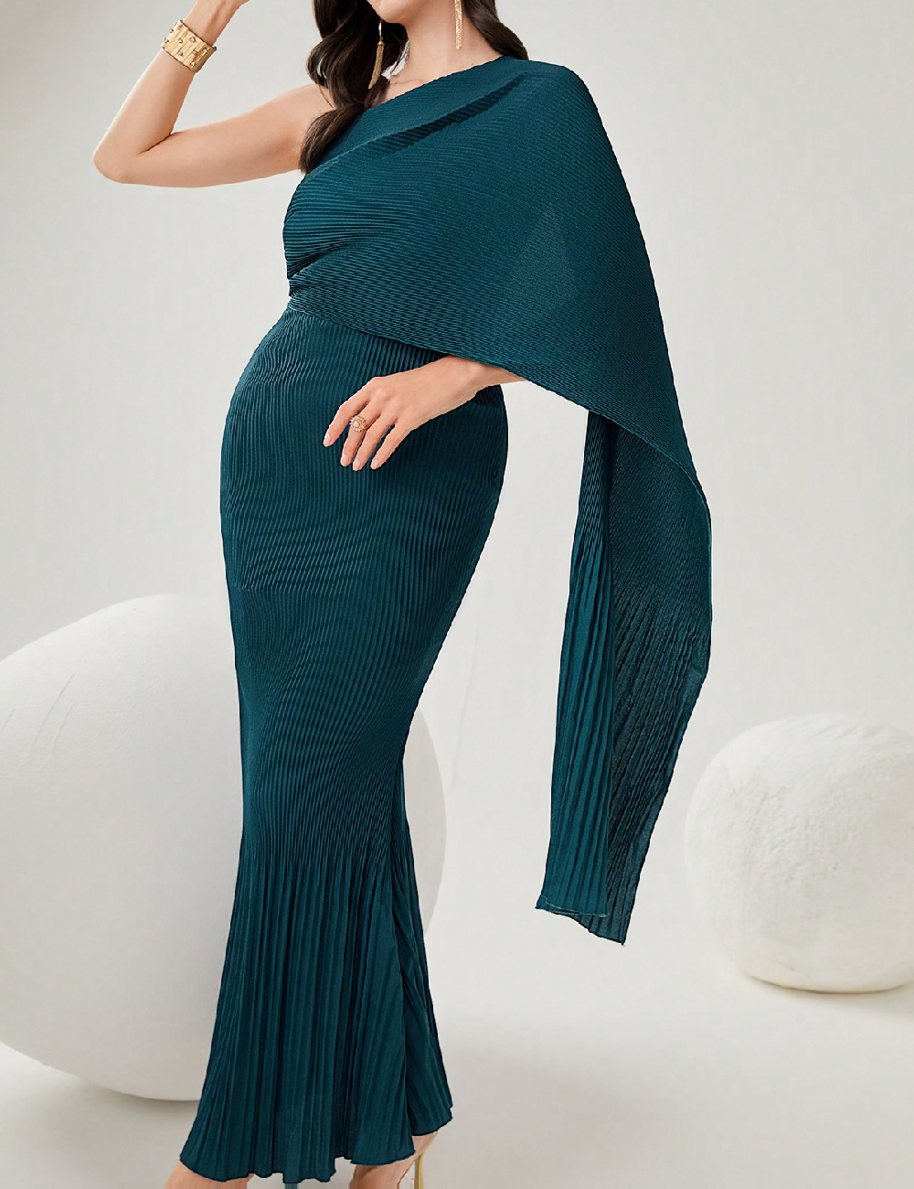 Rochie lunga SHEIN, turcoaz