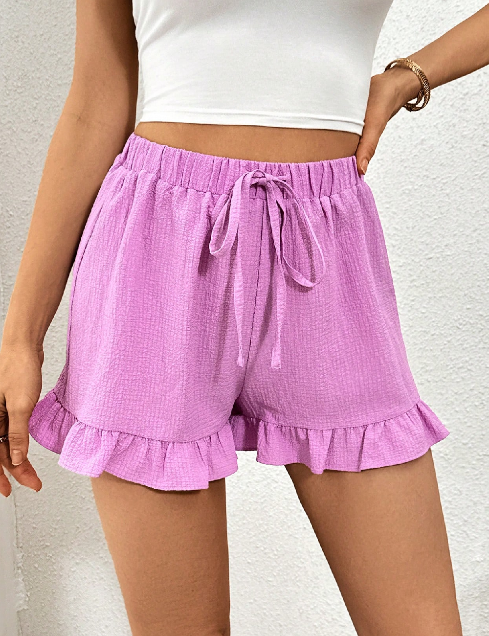 Pantaloni scurti SHEIN, mov