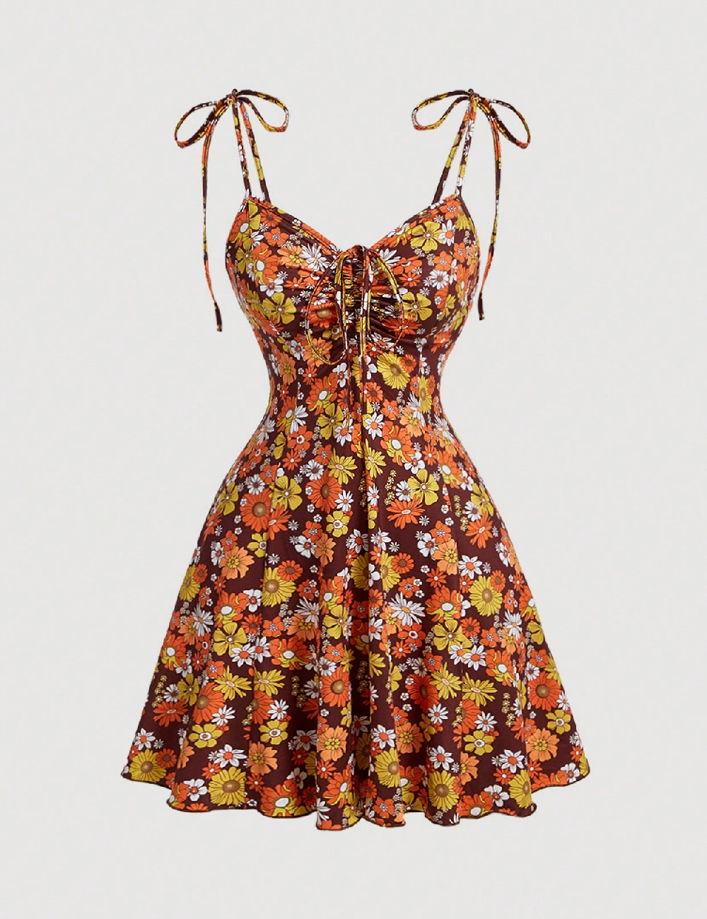 Rochie scurta SHEIN, floral print