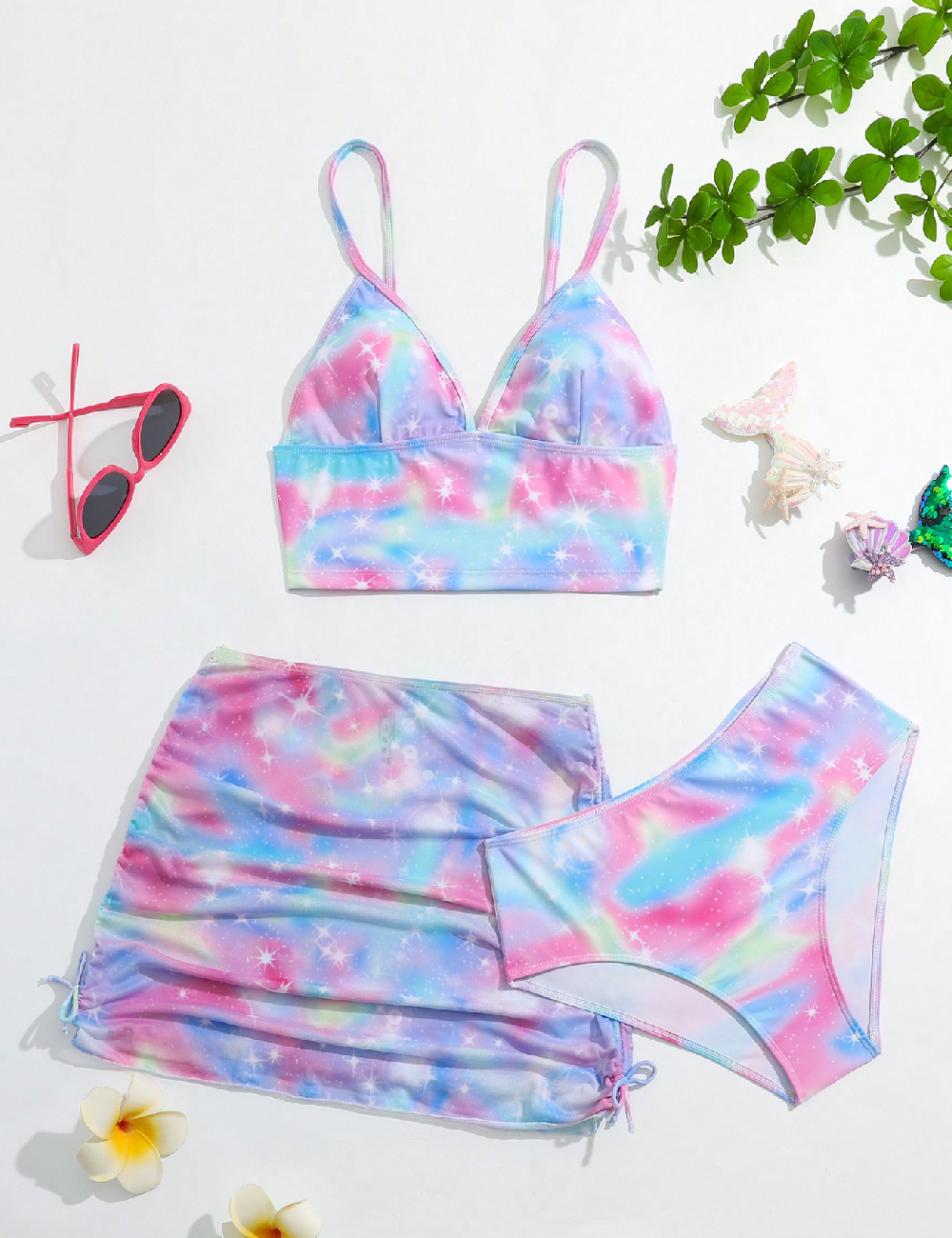 Costum de baie Shein Kids, mix culori