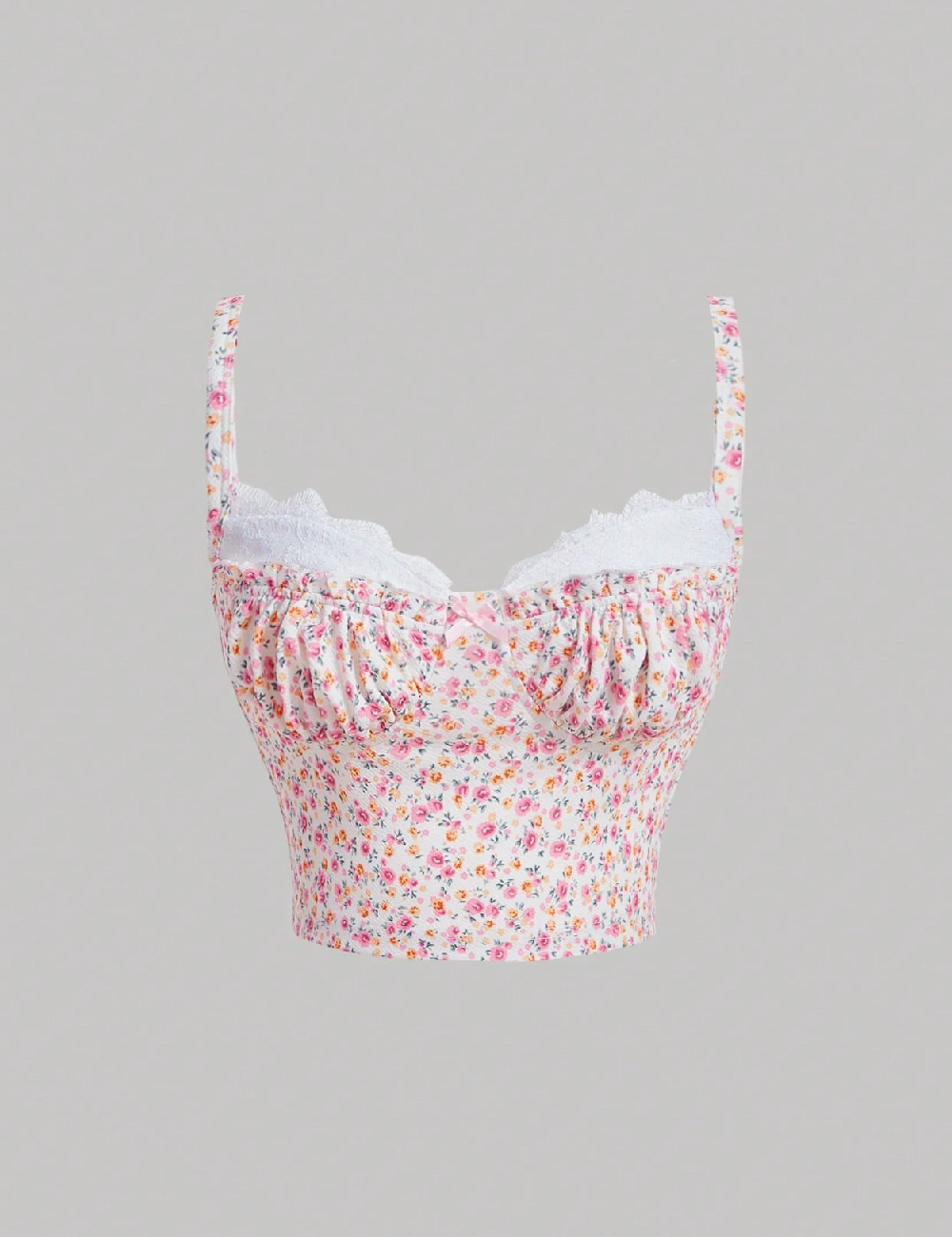 Top SHEIN, floral print