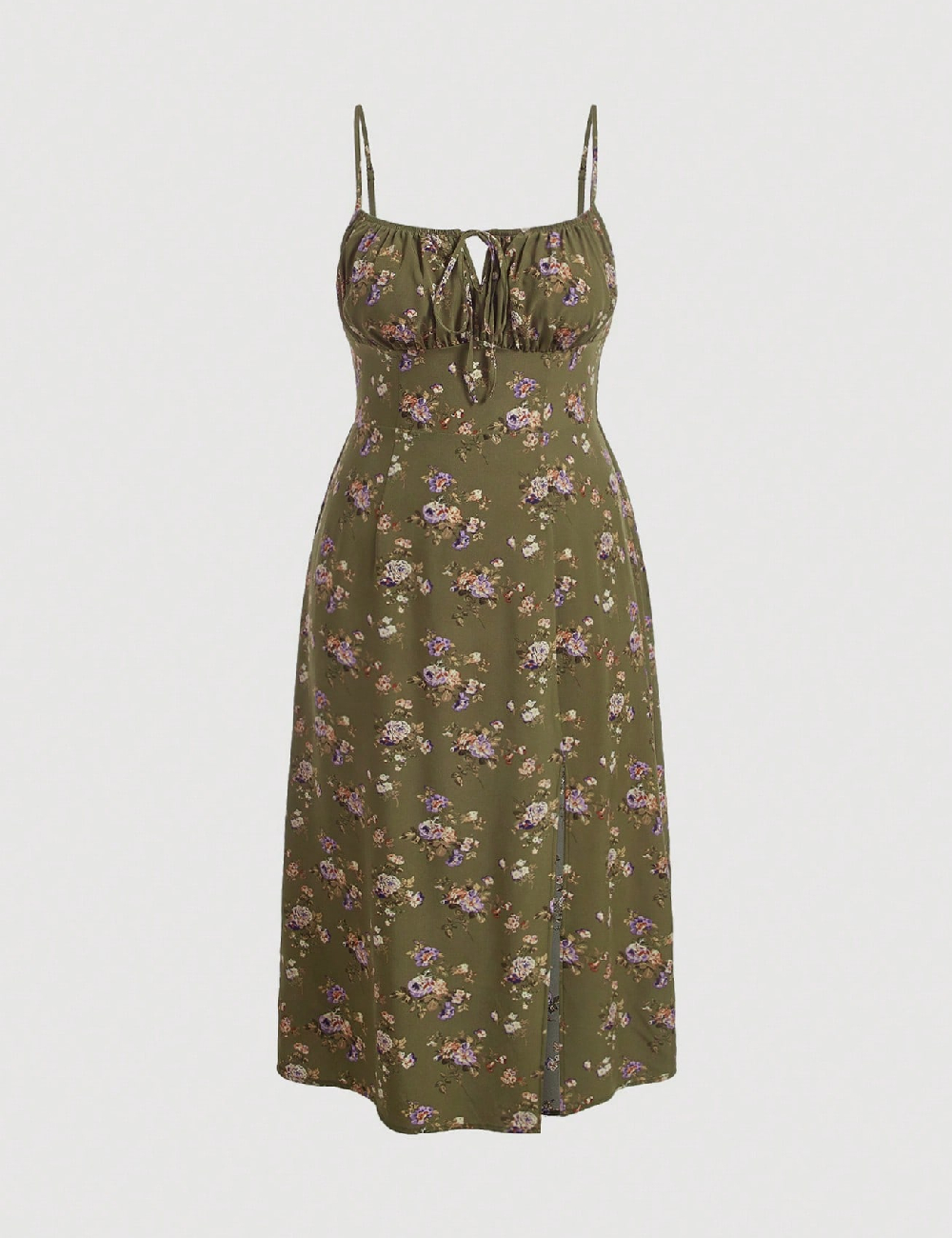 Rochie lunga SHEIN CURVE, verde