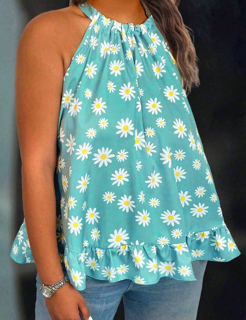 Bluza SHEIN CURVE, turcoaz