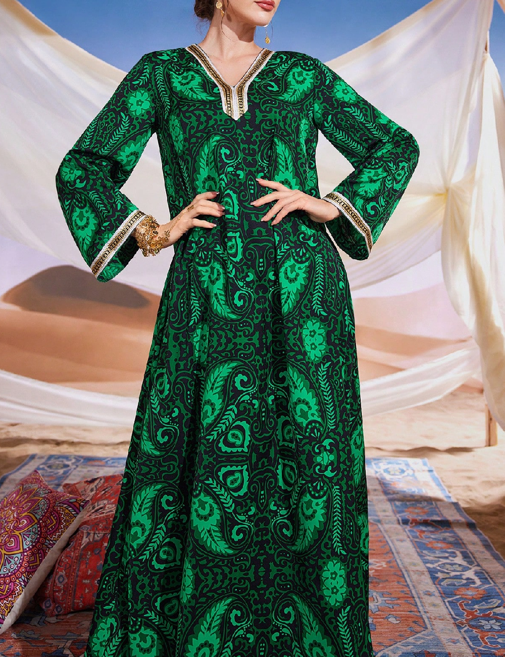 Rochie lunga SHEIN, verde