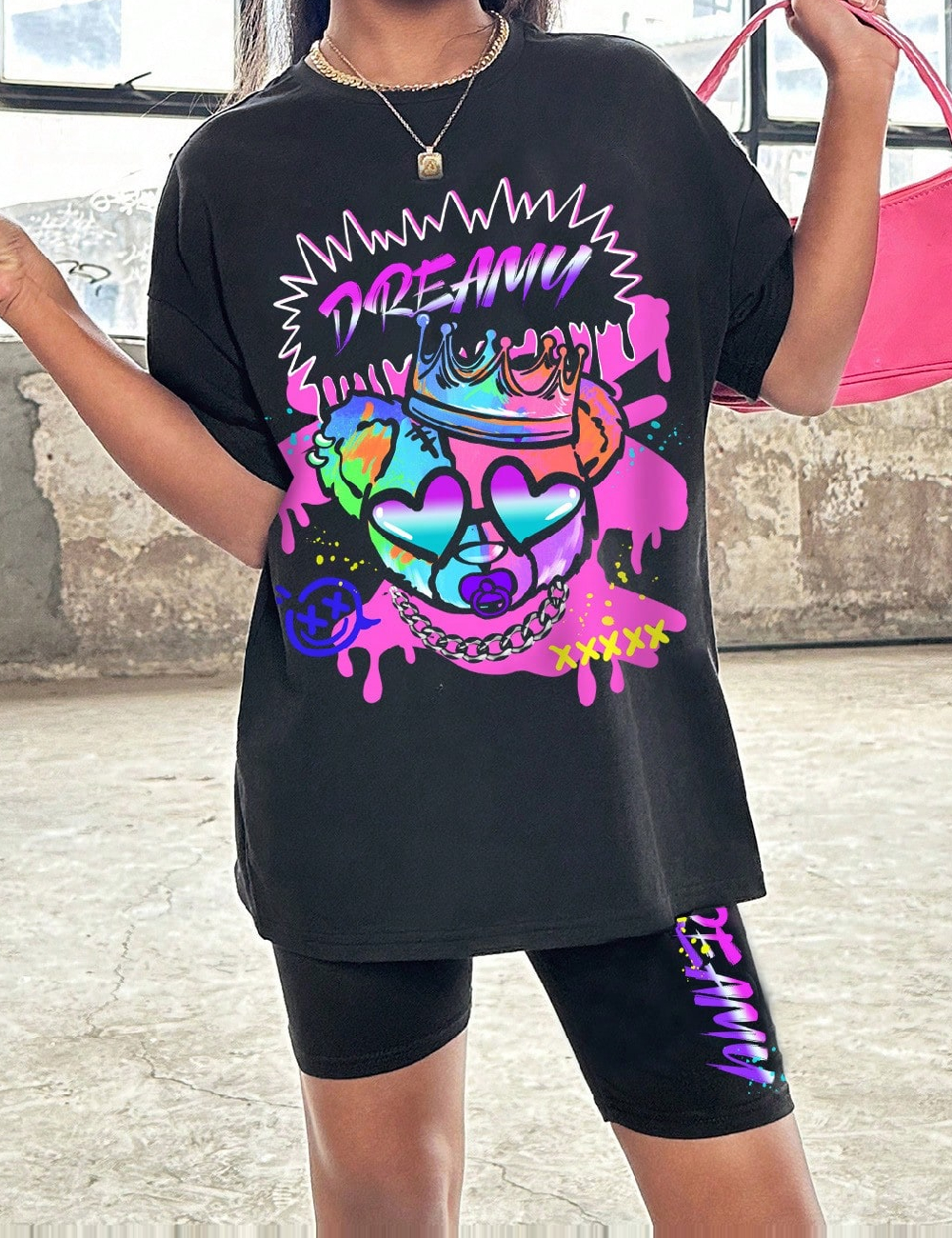 Compleu Shein Kids, negru