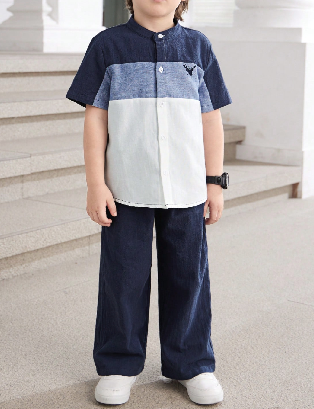 Compleu Shein Kids, bleumarin