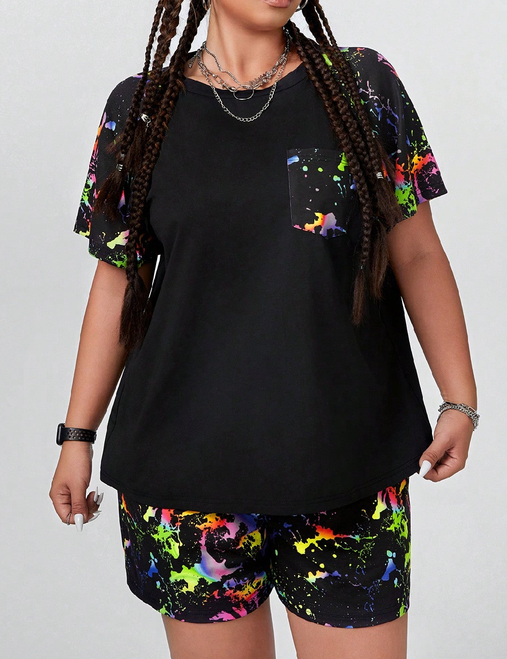 Compleu SHEIN CURVE, negru