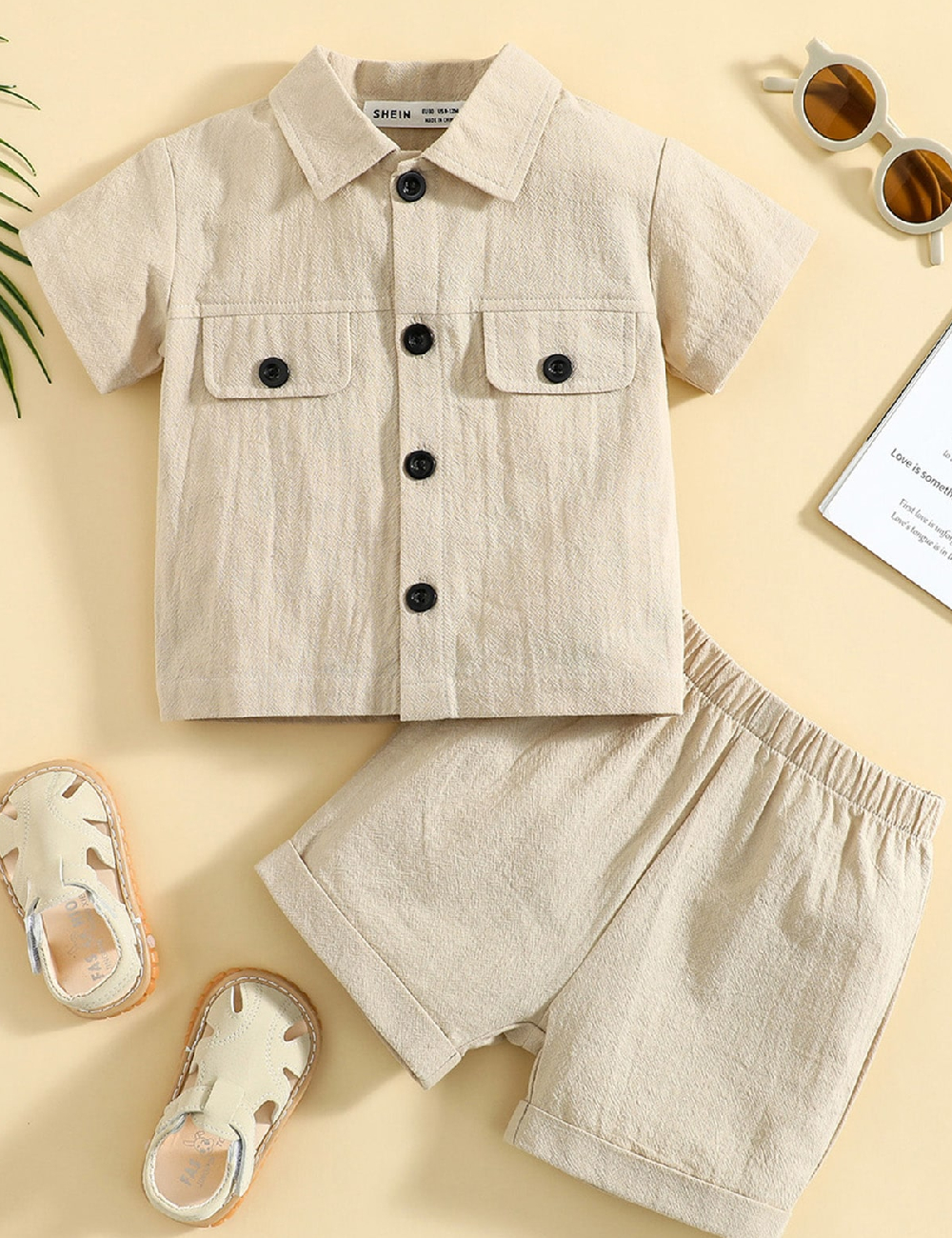 Compleu Shein Kids, crem