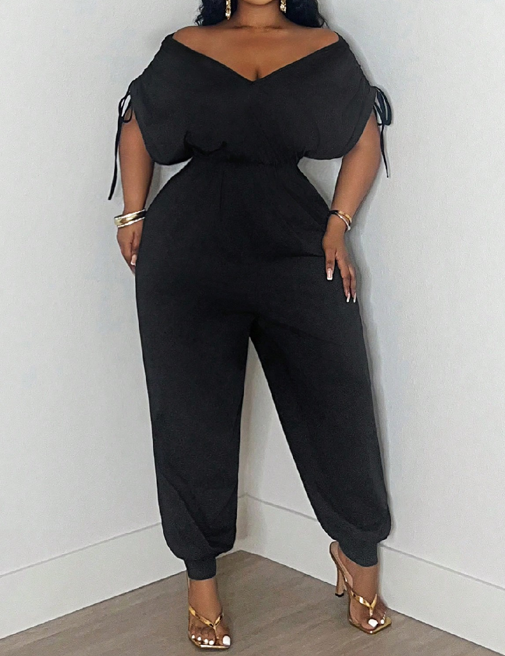 Salopeta SHEIN CURVE, negru