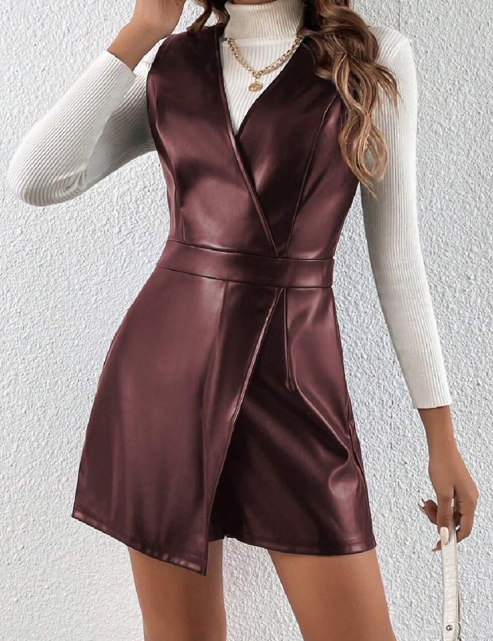 Salopeta SHEIN, visiniu