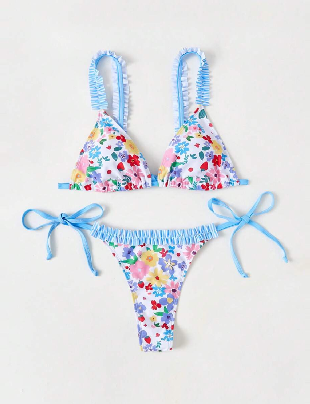 Costum de baie SHEIN, floral print