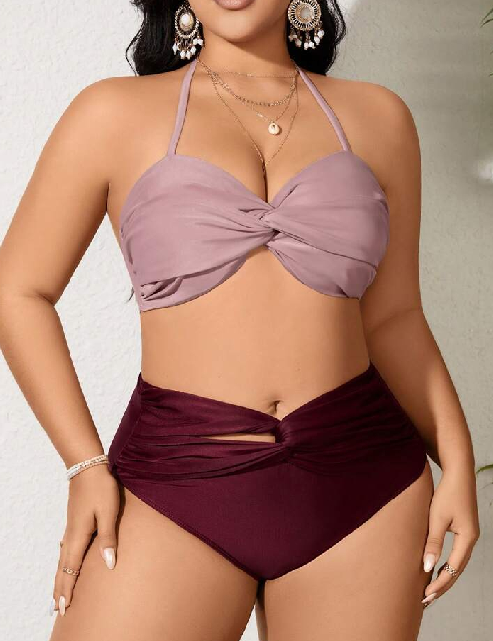 Costum de baie SHEIN CURVE, mix culori
