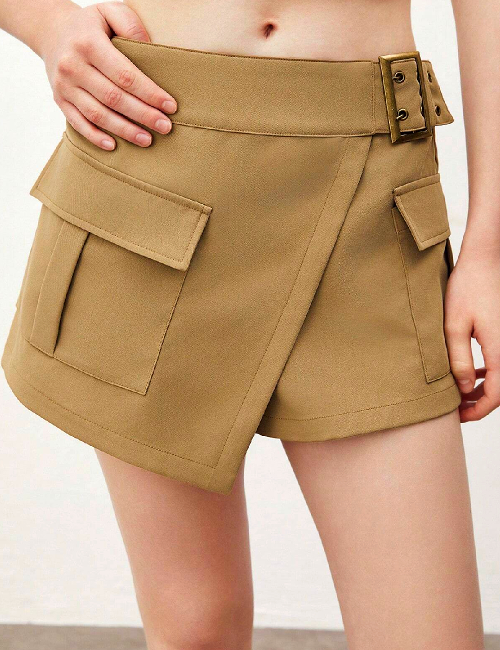 Fusta pantalon SHEIN, maro