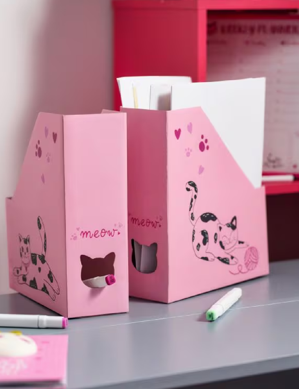 Organizator pentru documente Sinsay, roz