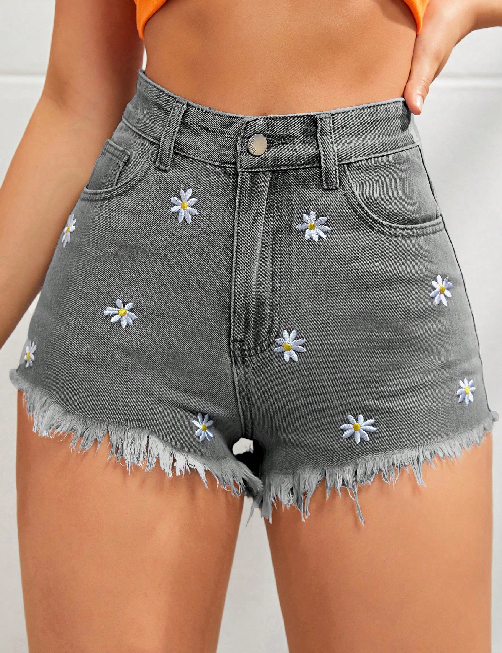 Pantaloni scurti SHEIN, gri