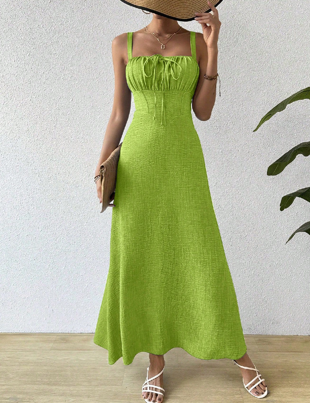 Rochie lunga SHEIN, verde